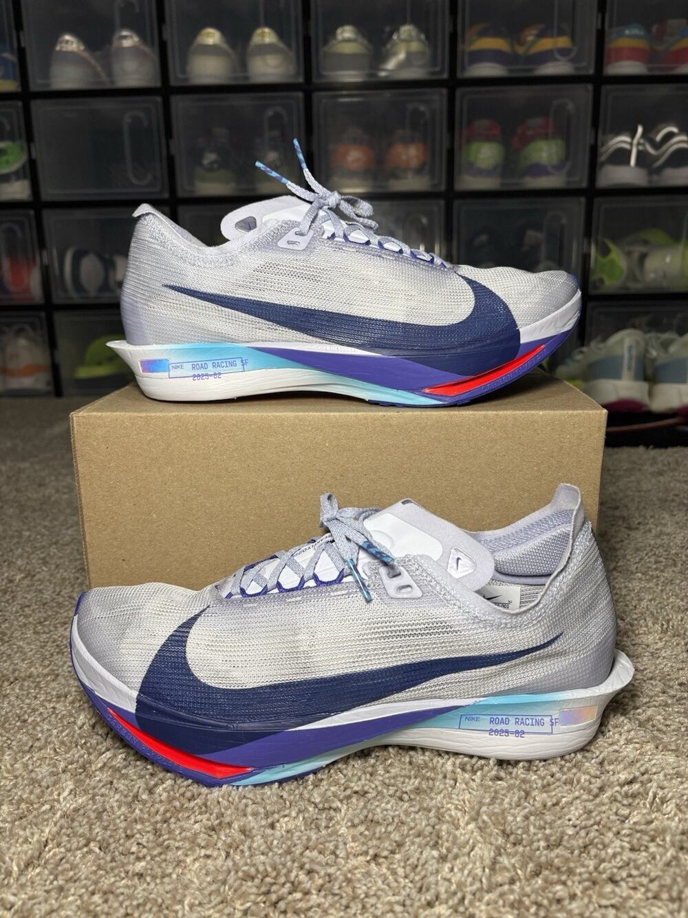Nike ZoomX Streakfly 2 Ghost Blue Void Persian Violet HF6416-001 Men's Size 8.5